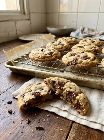 Cookie de chips de chocolate hecha en casa